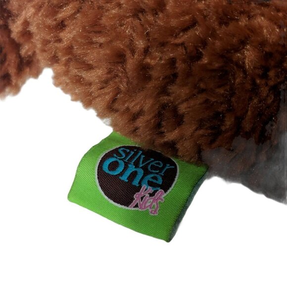 Silver One Kids Brown Bear Plush Stuffed Animal - Picture 5 of 6